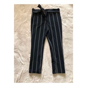 Striped Ann Taylor LOFT Peg Pant
